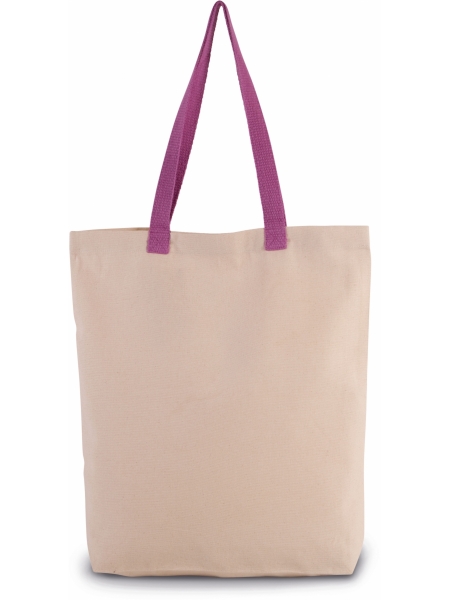 shopper-con-soffietto-ki-mood-in-tela-con-manici-a-contrasto-38x42x7-220-gr-natural - radiant orchid.jpg
